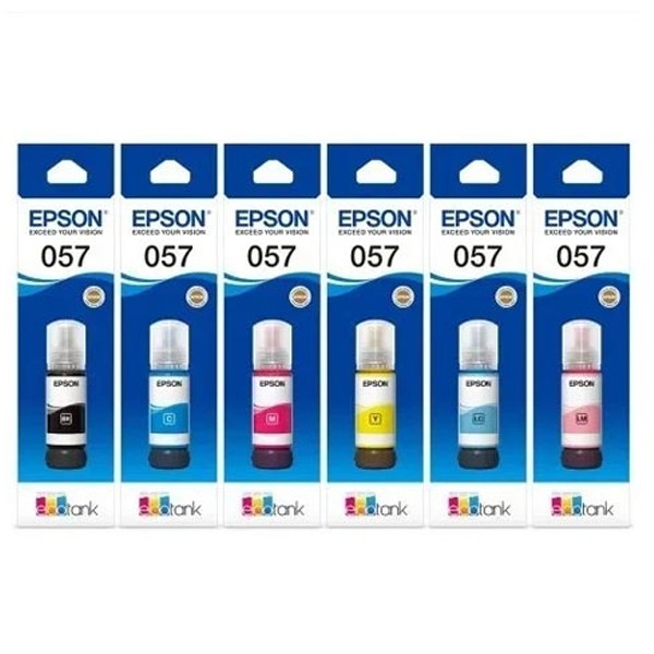 Epson 057 Full Set Six (06) Color Refill Ink Bottle