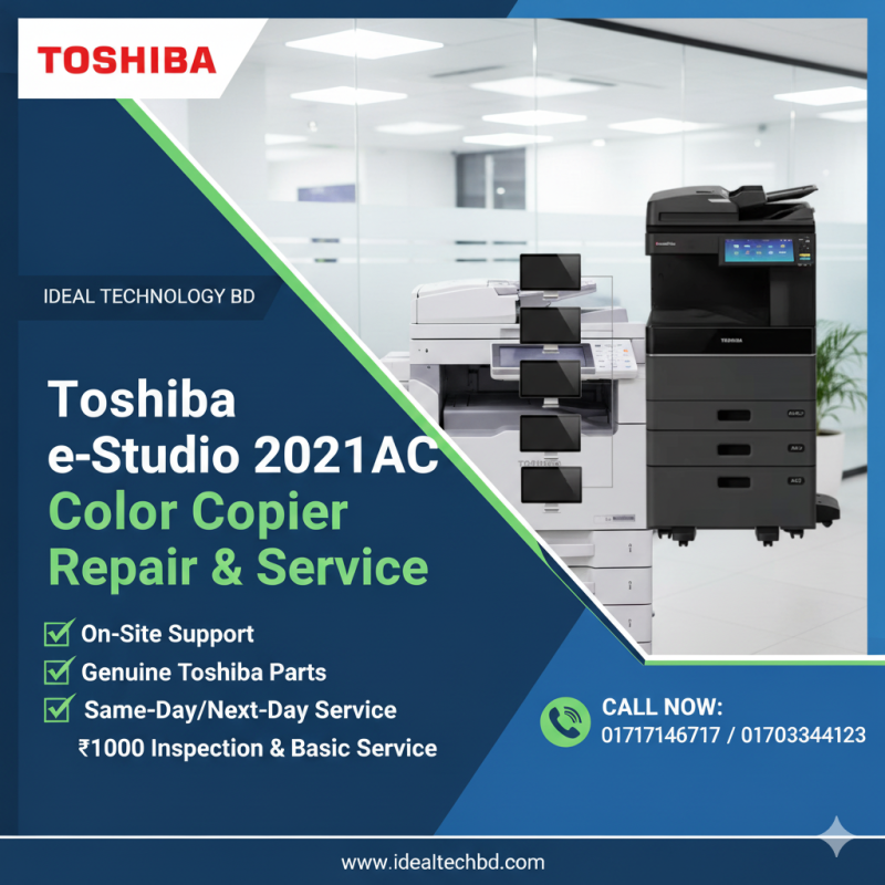 Toshiba e-Studio 2021AC Color Copier Repair Service Dhaka