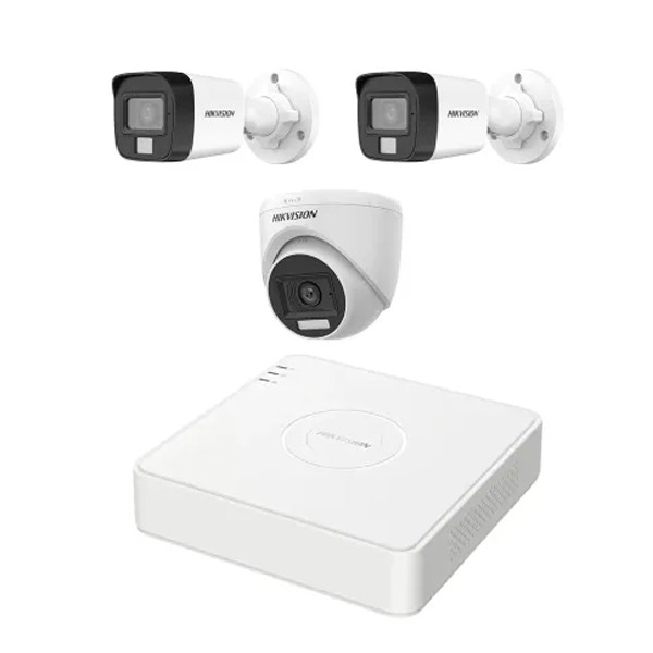 HIKVISION 3 Unit 1080P Night Vision Security CC Camera Package
