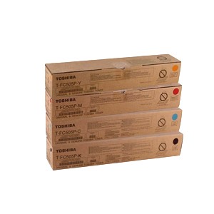 Toshiba Original T-FC505P-CMYK Color Toner Cartridge